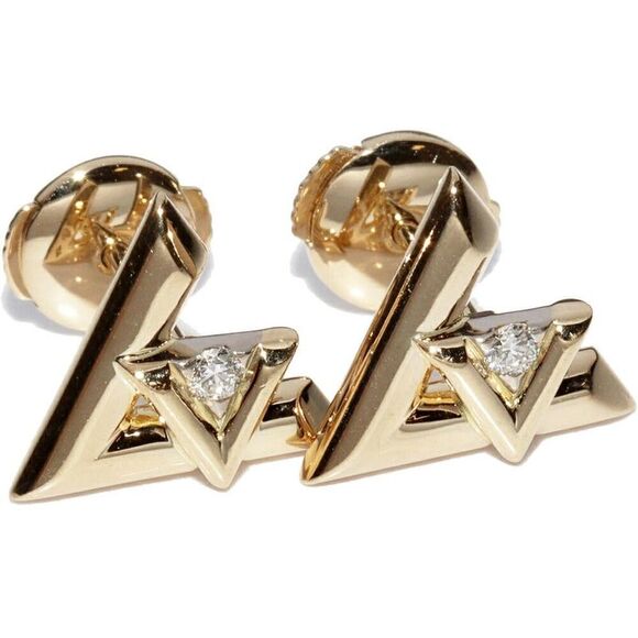 Pre Loved louis vuitton Women metallic | gold Earrings - Picture 1 of 5